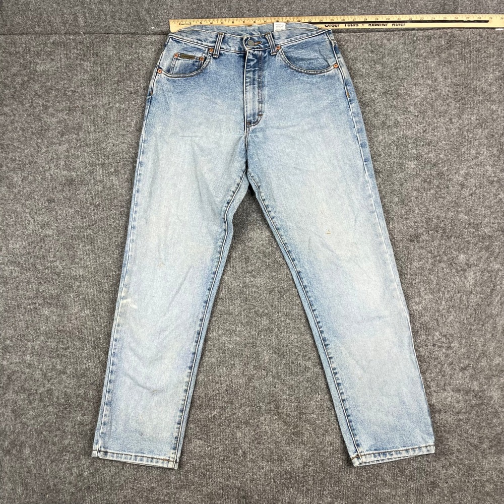 Calvin Klein Jeans Womens Size 10 Light Wash Easy Fit Cotton Made in USA Vintage